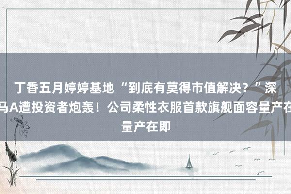 丁香五月婷婷基地 “到底有莫得市值解决？”深天马A遭投资者炮轰！公司柔性衣服首款旗舰面容量产在即