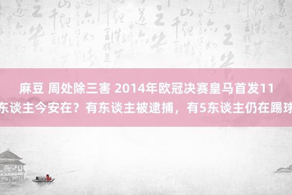 麻豆 周处除三害 2014年欧冠决赛皇马首发11东谈主今安在？有东谈主被逮捕，有5东谈主仍在踢球